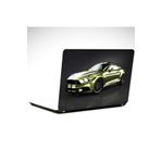 Dekolata Yeşil Ford Mustang 25x19 cm Laptop Sticker