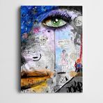Dekolata Yeşil Gözlü Kadın Dekoratif Kanvas Tablo 70 x 100 CM