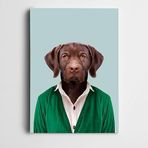 Dekolata Yeşil Üstlü Köpek Kanvas Tablo 140 X 200 Cm