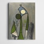 Dekolata Yeşil Ve Mavi Soyut Dekoratif Kanvas Tablo 100 x 140 CM