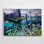 Dekolata Yeşil Yapraklar Manzara Kanvas Tablo 20 x 30 CM