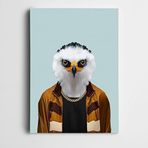 Dekolata Zincir Kolyeli Kartal Kanvas Tablo 70 x 100 CM