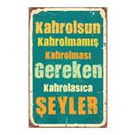 Dekolia Kahrolsun Kahrolmamış Kahrolması Gereken Retro Vintage Ahşap Mdf Tablo Drtr003