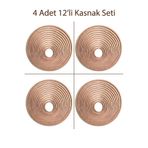 DEKOLOBİ 4 Adet 12’li Ahşap Kasnak Seti 6 mm