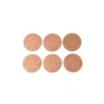 Dekolobi 6'lı Daire 12 cm Boyanabilir Delikli Ham Mdf Yuvarlak Duvar Süsü