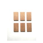 DEKOLOBİ 6'lı Mini Magnet Altı /boyanabilir Magnetik /çok Amaçlı Mini Ahşap Plaka 9,5 X 5,5 Cm