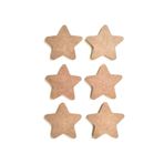 DEKOLOBİ 6'lı Mini Yıldız Seti / Ham Mdf Boyanabilir Obje 10 Cm