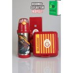"dekomus Cep Defteri Hediyeli" Yeni Sezon Lisanslı Galatasaray Leon Askılı 500 ml Çelik Matara ve Çizgili Beslenme Kabı Seti - 1 - 00-Siyah