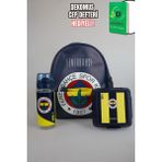 Dekomus Ile Lisanslı Fenerbahçe 32 cm Çift Bölmeli Anaokul ÇANTASI,500 ml Trıtan Matara ve Beslenme Kabı Seti 1907 - 00-Siyah