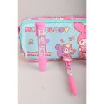 Dekomus Ile Lisanslı My Melody Kırtasiye Seti Kalem Çantası,kalemtraş,uçlu Kalem,roket Silgi - 1 - 12M-Krem