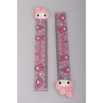 "DEKOMUS ISLAK MENDİL HEDİYELİ" LİSANSLI MY MELODY "TEKLİ" CETVEL 15 CM - 12M-Krem