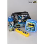 DEKOMUS YENİ SEZON LİSANSLI BATMAN BESLENME ÇANTASI,MATARA,DİŞ FIRÇASI KUTUSU VE BESLENME KABI YEMEK SETİ