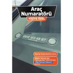 Dekopix Kişiye Özel - Araç Numaratörü Park Telefon Numaratörü - CLASSIC PLATE
