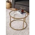 Dekopratık - Berlın Orta Sehpa Gold 60Cm