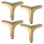 Dekor 12 Cm Antik Metal Mobilya Ayağı 4 Adet Set Dayanıklı Koltuk Sehpa Masa Tv Ünitesi Destek Ayağı