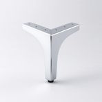 Dekor 12 Cm Krom Gümüş Metal Mobilya Ayağı Dayanıklı Modern Tasarım Koltuk Sehpa Masa Tv Ünitesi