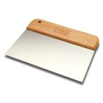 Dekor 17 cm Geniş Ahşap Saplı Spatula