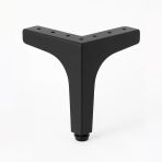 Dekor 17 Cm Siyah Metal Mobilya Ayağı Dayanıklı Modern Tasarım Koltuk Sehpa Masa Tv Ünitesi Uyumlu