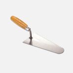 Dekor 22 cm Ahşap Sap Beyaz Tuğla Malası