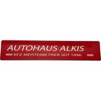 Dekor Araç Galeri Plakası 52x11cm Kırmızı