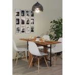 dekor fim DF01101BR Flamingo Pratik Katlanır Koyu Ceviz Masa Portatif Yemek ve Mutfak Masası