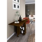dekor fim DF01110BR Ultra Flamingo Pratik Katlanır - Açılır Kapanır Raflı Mutfak Yemek Çalışma Masası