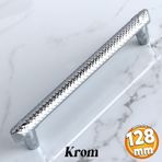 Dekor Krom Metal Kulp 128 Mm 12.8 Cm Mobilya Çekmece Mutfak Dolabı Dolap Kulpları Kapak Kulpu Kulbu