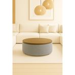 DEKOR MOBİLYACIM ARVENIA 60 CM ÜST TABLALI ORTA PUF SALON SEHPASI
