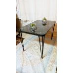 Dekor Mobilyacım Atlantik Çam Desen Oval 70X110 Mutfak Masası