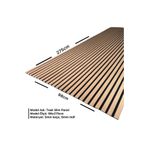 Dekor Panel Akustik Teak Duvar Lambri Panel Kaplama 100x275
