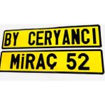 Dekor Plaka,sarı Plaka, Cam Önü Plaka, Özel Plaka