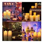 DEKOR RAMAZAN MUMLARI LED LİGHT CANDLES 6 ADET LED IŞIKLI MUM TİTREK IŞIKLI MUM LED MUM PİLLİ MUM