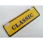 Dekor Sarı Plaka - Classıc (22X7,5Cm) Vantuzlu Pleksi (Dekor Levha) Dekor Plaka