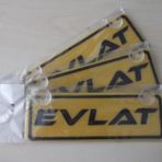 Dekor Sarı Plaka - Evlat (22x7,5cm) Vantuzlu Pleksi (dekor Levha) Dekor Plaka