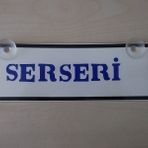 Dekor Sarı Plaka - Serseri (22x7,5cm) Vantuzlu Pleksi (dekor Levha) Dekor Plaka
