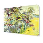 Dekor Sevgisi Göldeki Ördek 75x50 cm Yağlı Boya Tablo