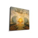 Dekor Sevgisi Salvador Dali Çatlamış Yumurta 60x40 Kanvas Tablo