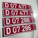 Dekor Temiz Iş Plaka, Dekor Plaka,isim Yazılı Plaka, Süs Plakası, Oto Plaka, Isme Özel Plaka, Araba Plakası - BORDO-BEYAZ