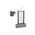 Dekorafence Kanatlı Hazır Panel Çit Kapı Antrasit - Bahçe Kapısı - Panel Tel Çit Kapı - 170cm*100cm