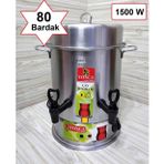 Dekoranla Gri 80 Bardak Elektrikli Çay Otomatı Semaver, Pratik ve Şık Çay Makinesi