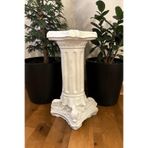 Dekoratif 53 cm Parlak İnci Beyaz Roma Sütunu Ev Bahçe Balkon Dekorasyon Bohem Biblo Heykel