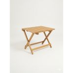 Dekoratif Ahşap Bahçe Masası Katlanır Balkon Masası Kamp Masası - 54X40X40