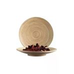 Dekoratif Ahşap Bambu Tabak - 30Cm Çap