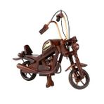 Dekoratif Ahşap Harley Davidson Motosiklet 28 cm