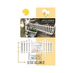 Dekoratif Bahçe Çiti Plastik Çit Peyzaj Koruma Panel Çit 1 Adet 59 Cm Beyaz