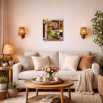 Dekoratif Bisiklet Temalı Kanvas Tablo 49x69 cm – Salon, Mutfak ve Yemek Odası Duvar Dekoru
