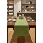 Dekoratif Bohem Yeşil Runner - Yemek Masası Ve Salon Konsol Örtüsü (50X150 Cm)