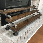 Dekoratif Borudan Raf Ve Ayakkabılık 100 Cm Rafno545