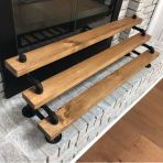 Dekoratif Borudan Raf Ve Ayakkabılık 125 Cm Rafno546