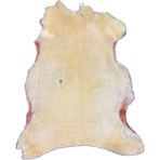 Dekoratif Boyalı Hafif Kusurlu Doğal Koyun Postu - 80X60 cm Koyun Postu - Seccadelik Koyun Postu - Bej - 80 x 60 cm
